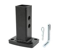 XTevu Tubo receptor, tubo receptor de enganche de remolque Insertar funda receptora, revestimiento de plástico rociado a prueba de óxido para conexión de enganche de remolque RV