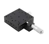 XTevu X Micrómetro Ajuste fino manual Rodillo cruzado Etapa lineal de precisión Plataforma de desplazamiento de traducción de 60 x 60 mm para deslizamiento óptico - Mesa deslizante