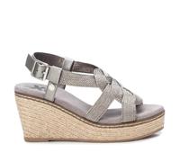 XTI, Sandalias con cuña Mujer, Plomo (141441), 40 EU
