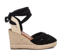 XTI 142336, Sandalias con cuña Tipo Alpargatas Mujer, Negro, 37 EU