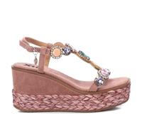 XTI 142676, Sandalias con cuña Mujer, Nude, 37 EU