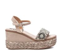 XTI - Sandalia Mujer Beige - Calzado Cómodo y Versátil - Moda casual - Modelo 14267703 (Talla 39)