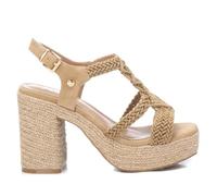 XTI 142839, Sandalias con cuña Mujer, Beige, 39 EU
