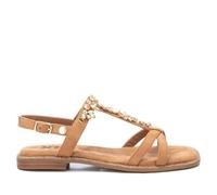 XTI - Sandalias Planas Mujer Camel - Calzado Cómodo y Versátil - Moda casual - Modelo 14285602 (Talla 36)