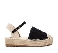 XTI - Alpargatas Mujer Negro - Calzado Cómodo y Versátil - Moda Casual - Modelo 14402201 (Talla 38)