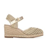 XTI - Alpargatas Mujer Oro - Calzado Cómodo y Versátil - Moda casual - Modelo 14529601 (Talla 39)