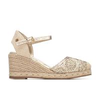 XTI - Alpargatas Mujer Oro - Calzado Cómodo y Versátil - Moda casual - Modelo 14533804 (Talla 39)