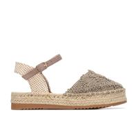 XTI - Alpargatas Niña Taupe - Calzado Cómodo y Versátil - Moda casual - Modelo 15313802 (Talla 37)