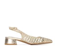 XTI - Bailarina Mujer Oro - Calzado Cómodo y Versátil - Moda Casual - Modelo 14543001 (Talla 40)