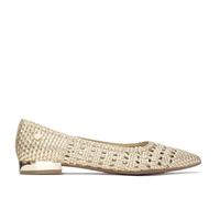 XTI - Bailarinas Mujer Oro - Calzado Cómodo y Versátil - Moda Casual - Modelo 14529902 (Talla 39)