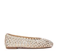 XTI - Bailarinas Mujer Oro - Calzado Cómodo y Versátil - Moda Casual - Modelo 14394001 (Talla 41)