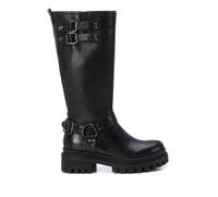 XTI - Botas Moteras Mujer Negro - Calzado Cómodo y Versátil - Moda casual - Modelo 14300501 (Talla 37)