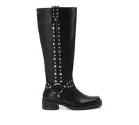 XTI - Botas Moteras Mujer Negro - Calzado Cómodo y Versátil - Moda casual - Modelo 14341501 (Talla 38)