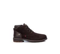 Xti Botín caballero serraje con cierre de cremallera. Marrón 40