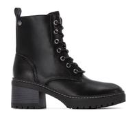 XTI - Botín Militar Mujer Negro - Calzado Cómodo y Versátil - Moda casual - Modelo 14445402 (Talla 37)
