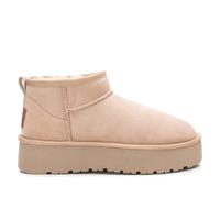 XTI - Botín Mujer Beige - Calzado Cómodo y Versátil - Moda casual - Modelo 14221201 (Talla 37)