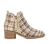 XTI - Botín Mujer Oro - Calzado Cómodo y Versátil - Moda casual - Modelo 14396303 (Talla 37)