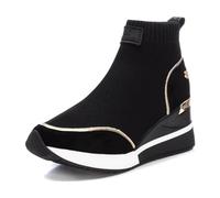 XTI Botines 140054 Negro - Altura cuña 7cm -