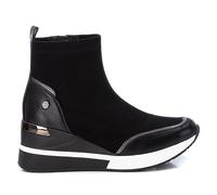 XTI Botines Antelina 141576 Negro -Altura cuña: 6cm-