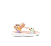 Xti Kids Sandalia niña tira velcro ajustable al tobillo. Beige 25