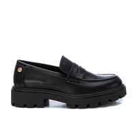 Xti Mocasines de mujer en piel sintética con detalle de antifaz y suela gruesa de goma. Negro 40