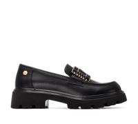 XTI - Mocasines Mujer Negro - Calzado Cómodo y Versátil - Moda Casual - Modelo 14442902 (Talla 39)