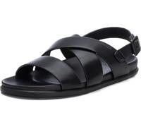 XTI - Sandalia cierre de hebilla para hombre, color: negro, talla: 41