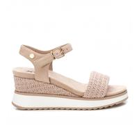 XTI - Sandalia Mujer Beige - Calzado Cómodo y Versátil - Moda casual - Modelo 14385702 (Talla 37)