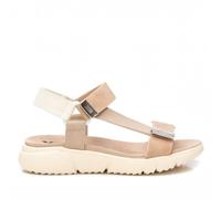 XTI - Sandalia Mujer Beige - Calzado Cómodo y Versátil - Moda casual - Modelo 14411202 (Talla 39)