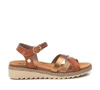 XTI - Sandalia Mujer Camel - Calzado Cómodo y Versátil - Moda casual - Modelo 14408501 (Talla 39)