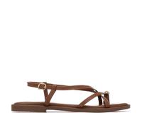 XTI - Sandalia Mujer Camel - Calzado Cómodo y Versátil - Moda casual - Modelo 14535802 (Talla 39)