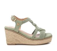 XTI - Sandalia Mujer Kaki - Calzado Cómodo y Versátil - Moda casual - Modelo 14283405 (Talla 39)