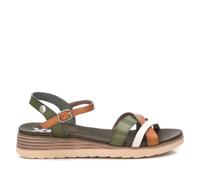 XTI - Sandalia Mujer Kaki - Calzado Cómodo y Versátil - Moda casual - Modelo 14284804 (Talla 36)