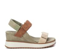 XTI - Sandalia Mujer Kaki - Calzado Cómodo y Versátil - Moda casual - Modelo 14384806 (Talla 39)