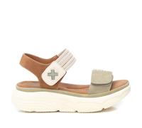 XTI - Sandalia Mujer Kaki - Calzado Cómodo y Versátil - Moda casual - Modelo 14398603 (Talla 36)