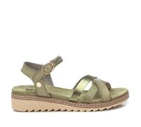 XTI - Sandalia Mujer Kaki - Calzado Cómodo y Versátil - Moda casual - Modelo 14408502 (Talla 37)