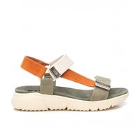 XTI - Sandalia Mujer Kaki - Calzado Cómodo y Versátil - Moda casual - Modelo 14411206 (Talla 35)