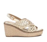 XTI - Sandalia Mujer Oro - Calzado Cómodo y Versátil - Moda casual - Modelo 14274601 (Talla 39)
