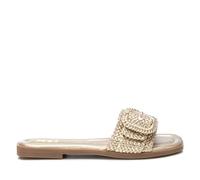 XTI - Sandalia Mujer Oro - Calzado Cómodo y Versátil - Moda casual - Modelo 14386101 (Talla 37)