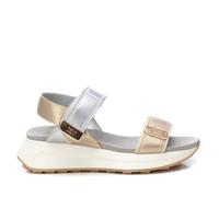 XTI - Sandalia Mujer Oro - Calzado Cómodo y Versátil - Moda casual - Modelo 14387405 (Talla 38)