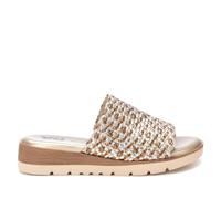 XTI - Sandalia Mujer Oro - Calzado Cómodo y Versátil - Moda casual - Modelo 14388101 (Talla 38)