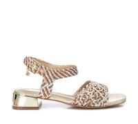 XTI - Sandalia Mujer Oro - Calzado Cómodo y Versátil - Moda casual - Modelo 14393901 (Talla 37)