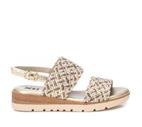 XTI - Sandalia Mujer Oro - Calzado Cómodo y Versátil - Moda casual - Modelo 14394801 (Talla 37)