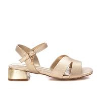 XTI - Sandalia Mujer Oro - Calzado Cómodo y Versátil - Moda casual - Modelo 14412602 (Talla 39)