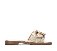 XTI - Sandalia Mujer Oro - Calzado Cómodo y Versátil - Moda casual - Modelo 14530801 (Talla 38)