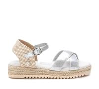 XTI - Sandalia Niña Plata - Calzado Cómodo y Versátil - Moda casual - Modelo 15119102 (Talla 31)