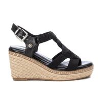 XTI 142320, Sandalias con cuña Mujer, Negro, 39 EU
