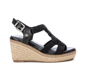 XTI Sandalias 142320 Negro-Altura cuña 10cm-