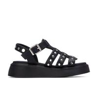 XTI - Sandalias Cangrejeras Mujer Negro - Calzado Cómodo y Versátil - Moda casual - Modelo 14523801 (Talla 36)