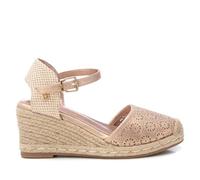 XTI - Sandalias con Cuña Mujer Nude - Calzado Cómodo y Versátil - Moda casual - Modelo 14384303 (Talla 39)